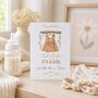 Personalised New Baby Girl Congratulations Card, thumbnail 1 of 6
