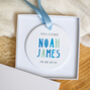 New Baby Boy Personalised Decoration, thumbnail 1 of 3