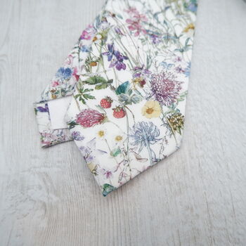 Wild Flower Neck Tie Spring Tie Adults And Childs, 3 of 6