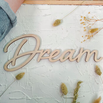 'Dream' Wood Words, 2 of 5
