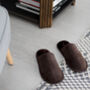 Snugtoes Mens Leather Slippers In Brown, thumbnail 5 of 7