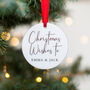 Christmas Wishes Personalised Decoration, thumbnail 3 of 4