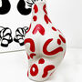 Red Leopard Booty Vase, thumbnail 3 of 4