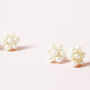 Pearl Flower Stud Earrings, thumbnail 6 of 7