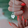 Sterling Silver Heart Shaped Padlock And Key Necklace, thumbnail 2 of 6