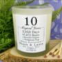 Personalised 10th Magical Years Anniversary Candle, thumbnail 3 of 11