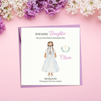 Daughter 1st Holy Communion Card, 4 of 6