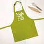 'Licking The Bowl' Personalised Kids Apron, thumbnail 2 of 7