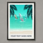 Personalised Windsurfing Poster, thumbnail 1 of 6