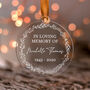In Loving Memory Personalised Christmas Memorial Bauble, thumbnail 6 of 8