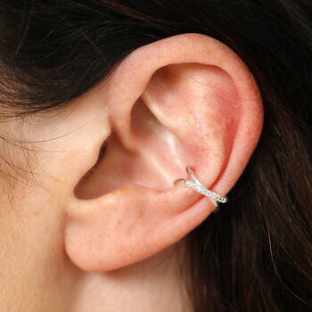 Crystal Twist Bar Ear Cuff, 2 of 7