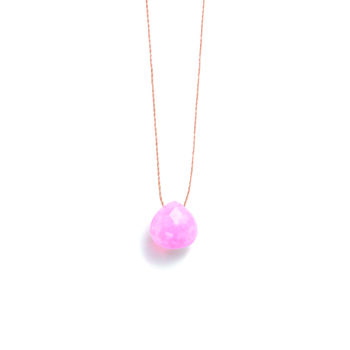October Opal Fine Cord Birthstone Necklace, 2 of 7