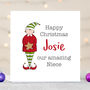 Niece Personalised Christmas Card, thumbnail 2 of 5