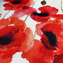Poppy Cushion Cover, Double Sided Coquelicots Printing, thumbnail 2 of 7