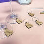 Personalised Five Party Heart Wine Glass Charms, thumbnail 11 of 12