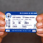 Personalised Football Ticket Wallet Insert For Dad, thumbnail 6 of 7