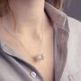 Sewing Bobbin Necklace In Sterling Silver, thumbnail 2 of 9