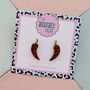 Red Chilli Pepper Glitter Resin Stud Earrings, thumbnail 2 of 4