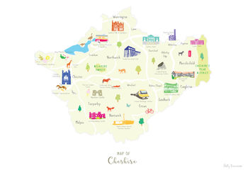Map Of Cheshire, 7 of 8
