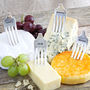Personalised Vintage Silver Plated Cheese Markers Set, thumbnail 3 of 3