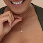 Eiffel Tower Charm Necklace, Sterling Silver Or Gold Plated, thumbnail 3 of 10