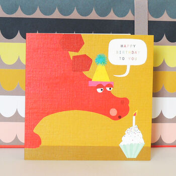 Dinosaur Birthday Card Pack, 4 of 6