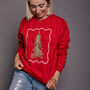 Christmas Tree Bow Sweatshirt, thumbnail 4 of 8