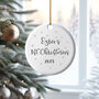 Baby's First Christmas Personalised Ceramic Decoration, thumbnail 1 of 2