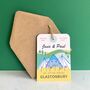Glastonbury Save The Date Luggage Tag, thumbnail 3 of 5