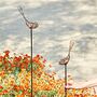 Recycled Metal Bird Garden Stake Decoration, thumbnail 1 of 9