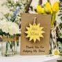 Personalised Teacher Thank You Wooden Sunshine Card, thumbnail 4 of 9