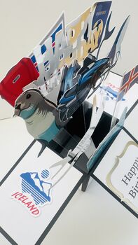 Personalisable Iceland Themed 3D Greeting/Gift Card, 4 of 6