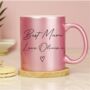 Personalised Mother's Day Pink Glitter Ceramic Mug, thumbnail 2 of 12