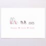 Personalised Shoes Family Print, thumbnail 4 of 6