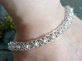 Double Lucky Bracelet In Sterling Silver, 5 of 5