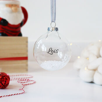 Personalised Crystal Filled Bauble, 3 of 4