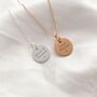 Rose Gold ‘Mama’ Mini Disc Necklace, thumbnail 3 of 6