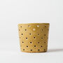 Handmade Yellow Ceramic Candle Lantern Tealight Holder, thumbnail 1 of 4
