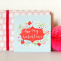 Floral Valentine's Greetings Card, thumbnail 1 of 5
