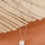 Vachana Shell Lily Sterling Silver Necklace, thumbnail 3 of 10