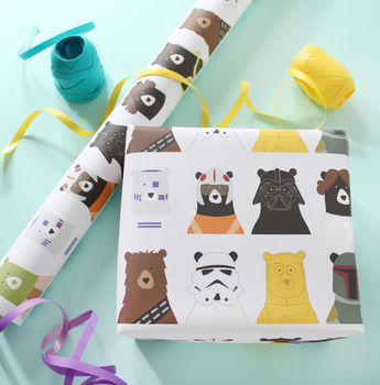 Bear Wars, Birthday Wrapping Paper, 2 of 2