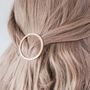 Circle Gold Or Silver Hair Clip, thumbnail 3 of 5