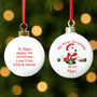 Personalised Santa With Presents Bauble, thumbnail 2 of 6