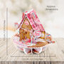 Pop Up 3D Christmas Gingerbread House Greeting Card, thumbnail 5 of 5