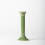 Handmade Jade Green Ceramic Tall Taper Candlestick, thumbnail 2 of 3
