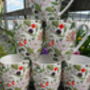 Set Of Six China Aspen Mugs In Hedgerow Design, thumbnail 2 of 8