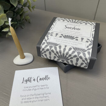 A Little Box Of Sunshine Mini Candle Gift Set, 3 of 7