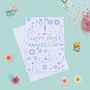 Paper Floral 1st Anniversary Card, thumbnail 1 of 3