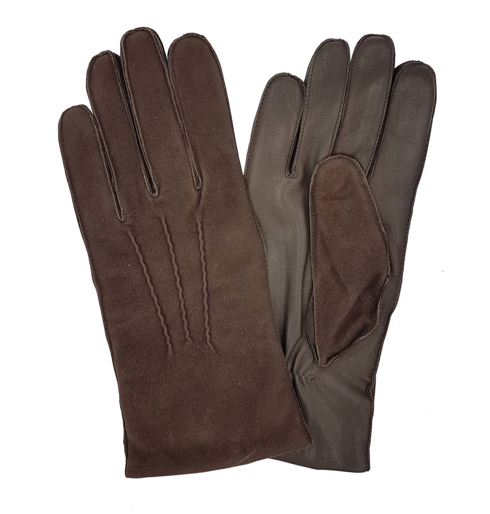 marston. men's suede and leather glove by southcombe gloves ...