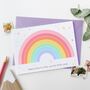 New Baby Pastel Rainbow Card, thumbnail 5 of 6